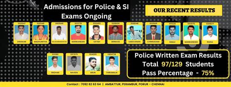 Police Exam Coaching Centre in Chennai .